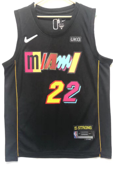 2022 Men Miami Heat #22 Butler black city edition Nike NBA Jerseys->cincinnati reds->MLB Jersey